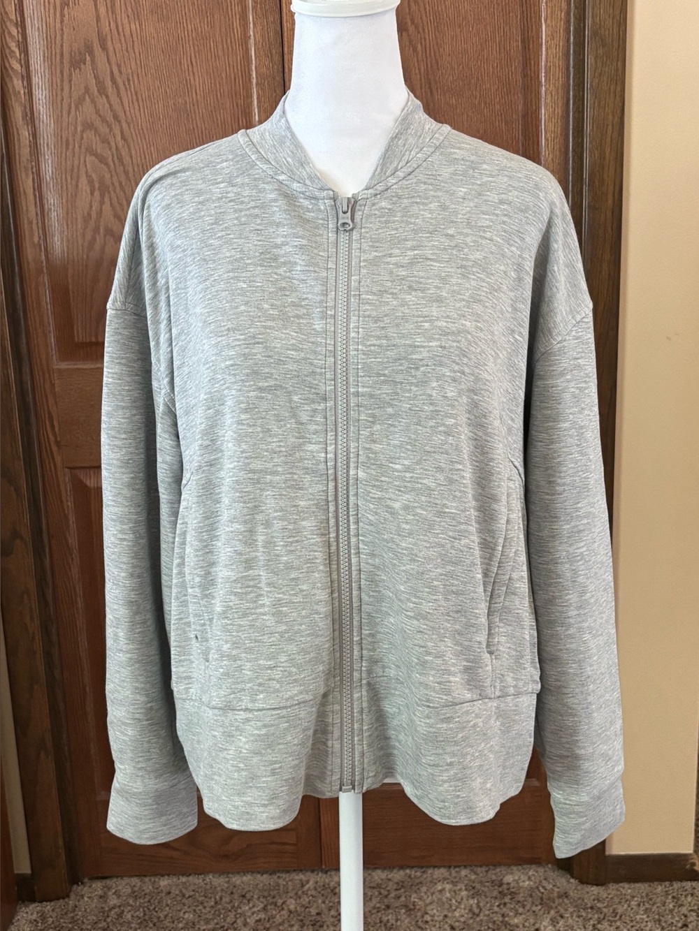 T By Talbots Collared Zip Up Sweatshirt